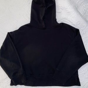 zara cropped hoodie